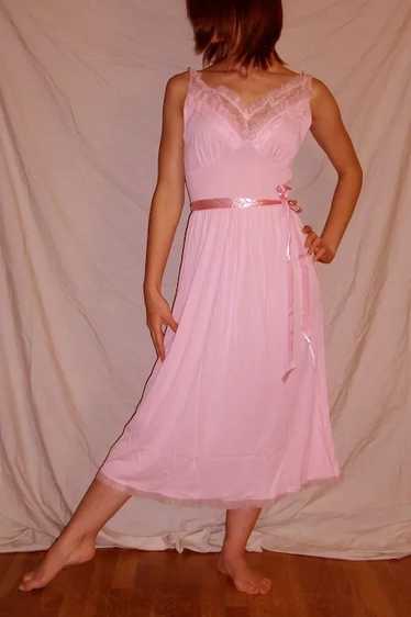 Vintage 1960 Lorraine Camile pink Night gown NEW N