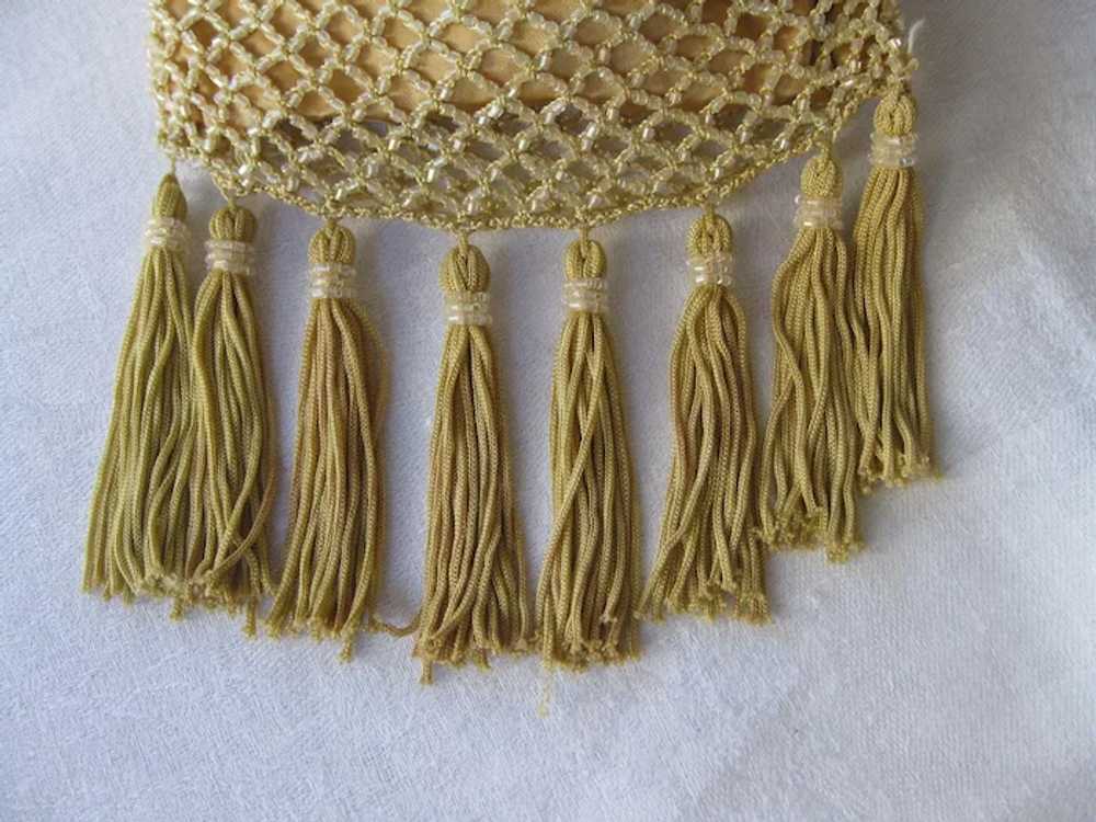 Vintage Hand Crocheted & Beaded Handbag - image 5