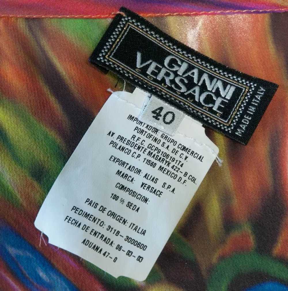 Versace Silk Chiffon Blouse Spectacular - image 9
