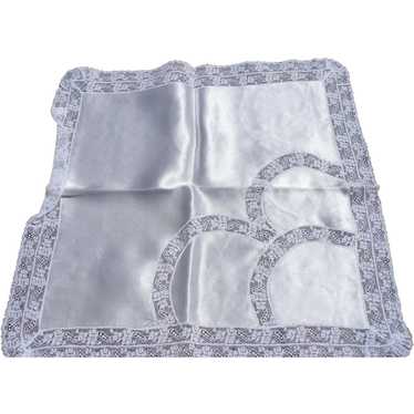 White Honeymoon Embroidery Detail Bra & Panty w/Bow & Veil. Bridal Lingerie