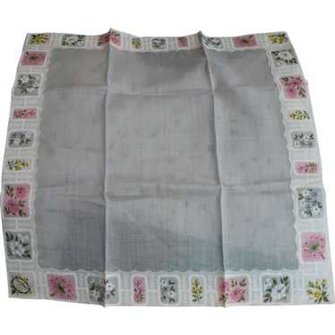 Carol Stanley Floral Handkerchief - image 1