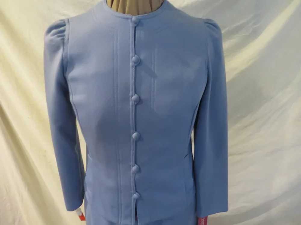 robin Egg Blue Dress with Jacket - image 2