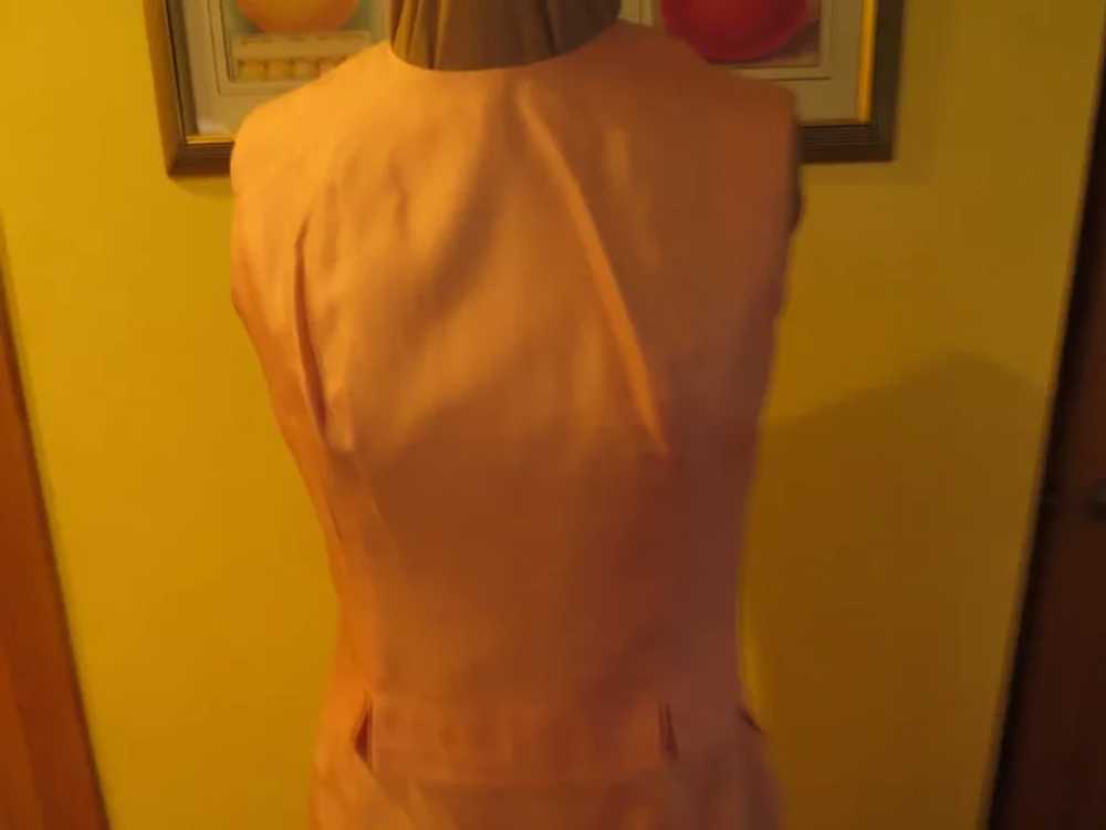 Petal Pink Silk Slim Skirt and Shell Top - image 2