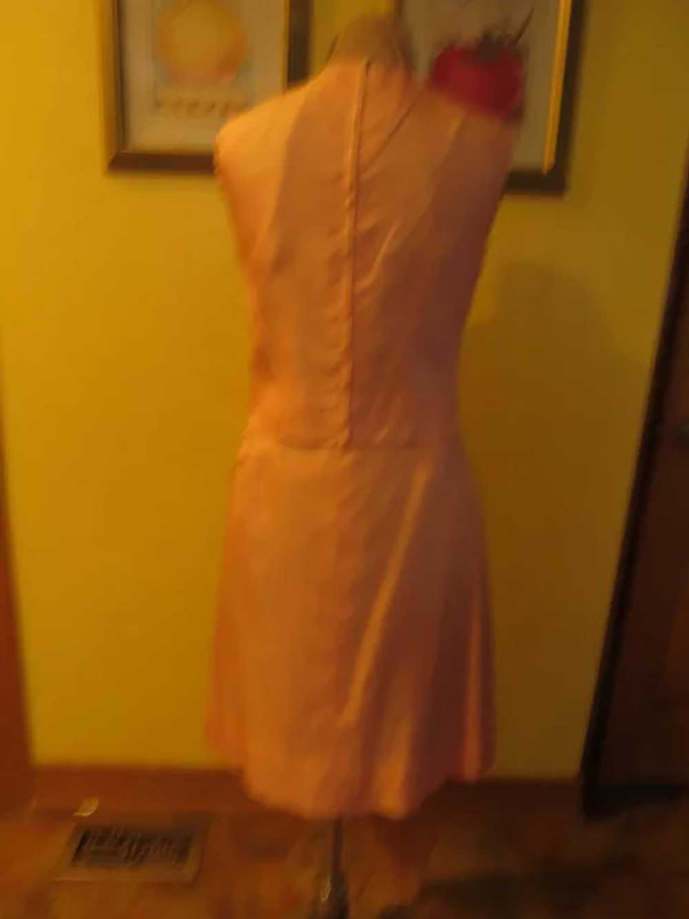 Petal Pink Silk Slim Skirt and Shell Top - image 4