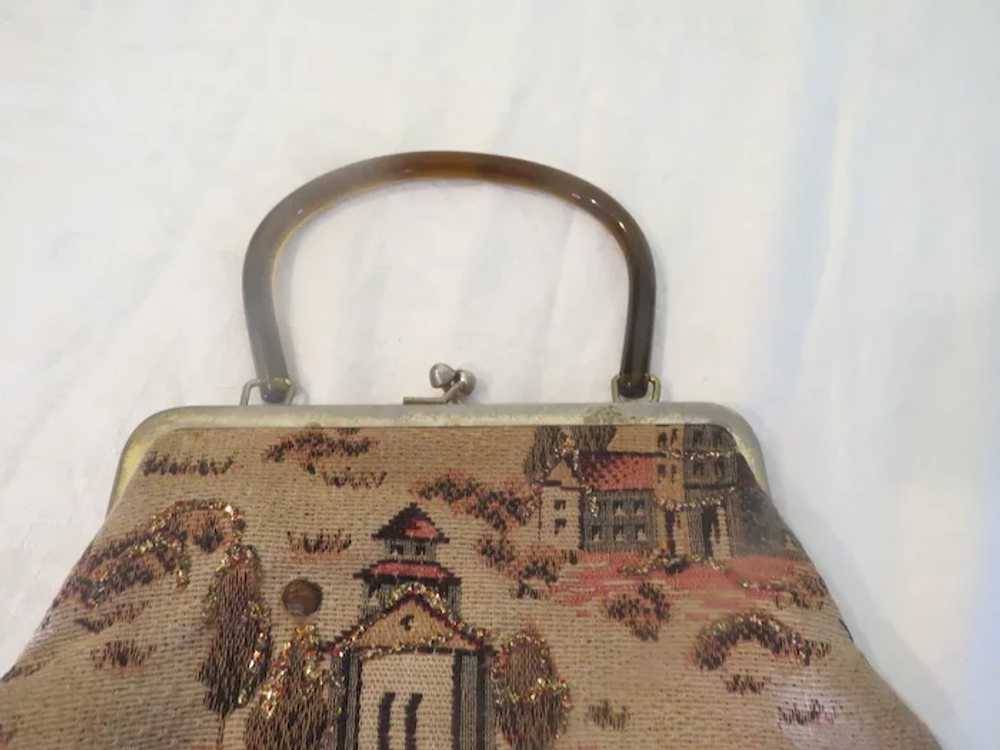 Glitter Dusted Fabric Handbag/purse - b291 - image 3