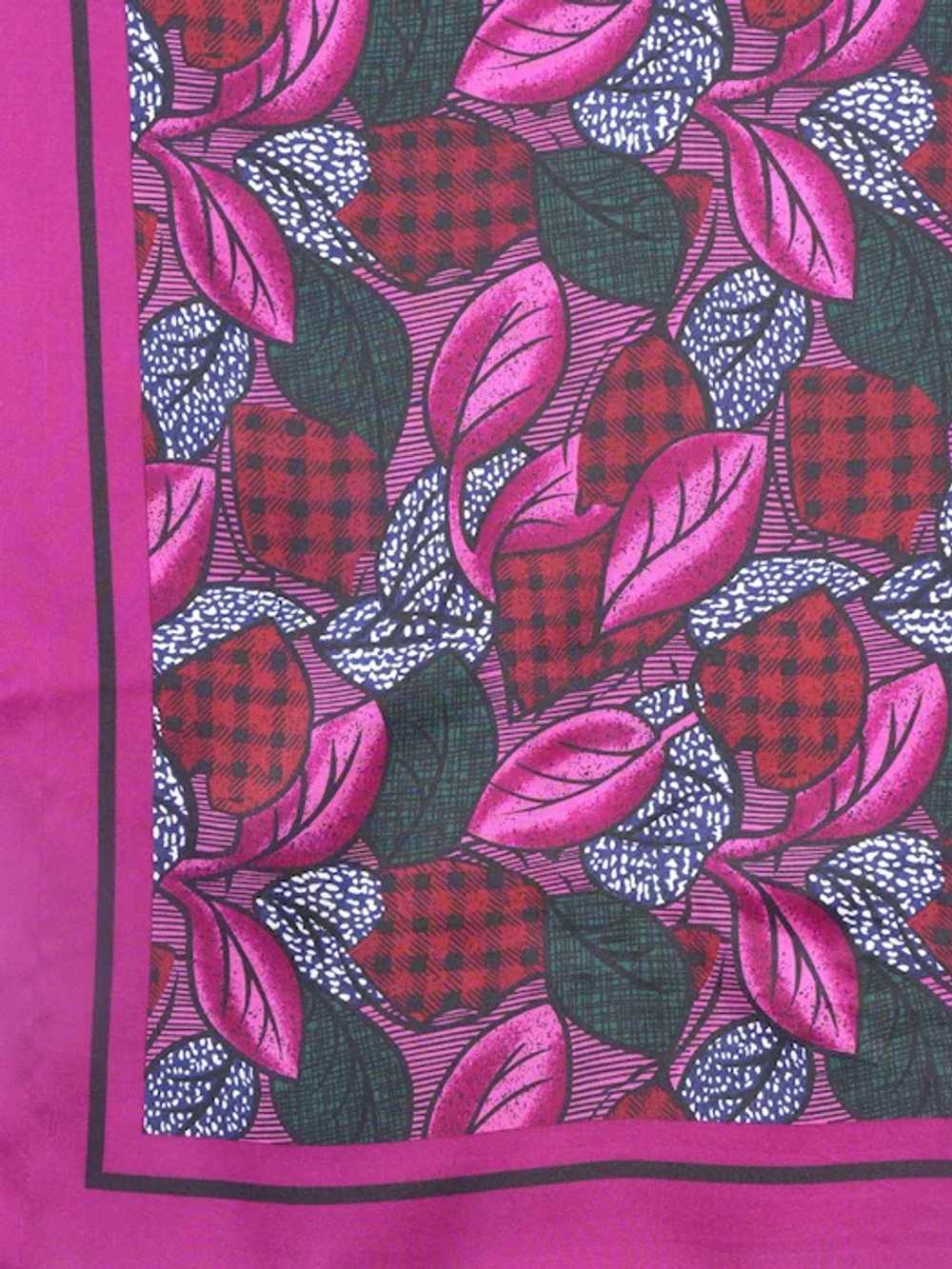 Christian Dior Silk Scarf Interesting Leaf Print … - image 4