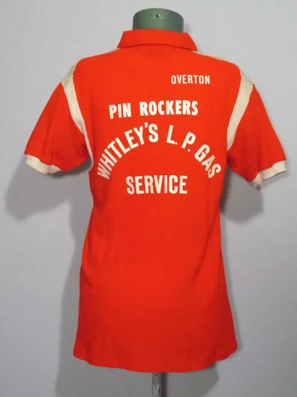 Vtg 60s Hilton Bowling Shirt authentic 36 S Red