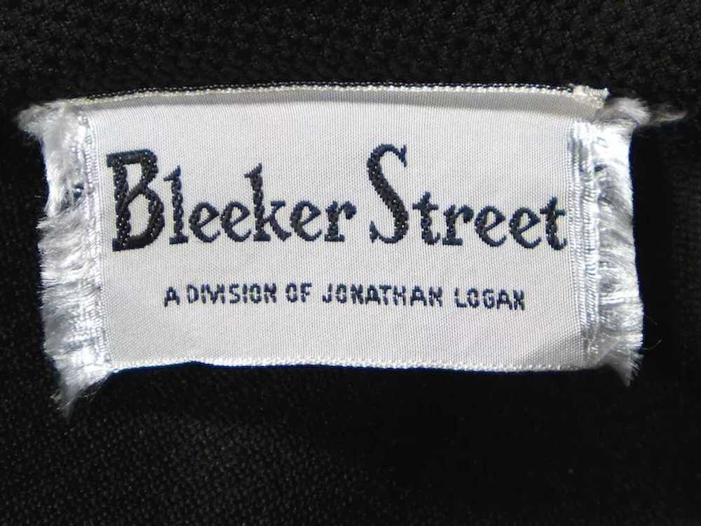 Vintage 1970s Bleeker Street Black/ White Maxi Dr… - image 7