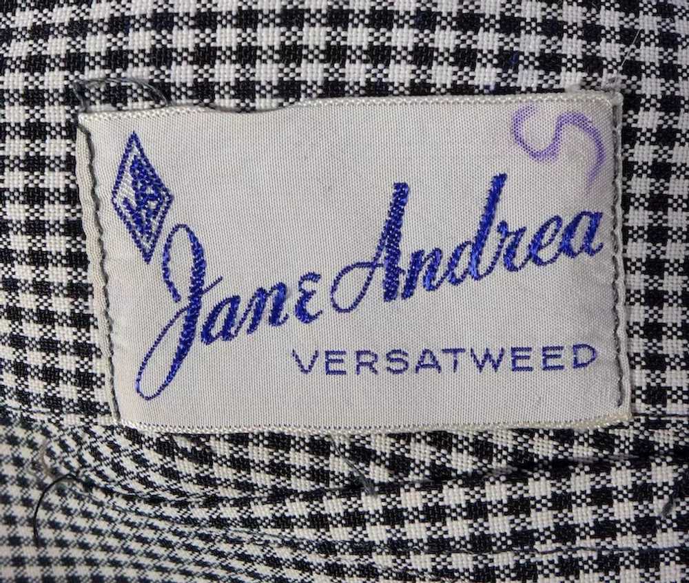 Vintage 1940s 50s Jane Andrea Suit 2 pc Black and… - image 8