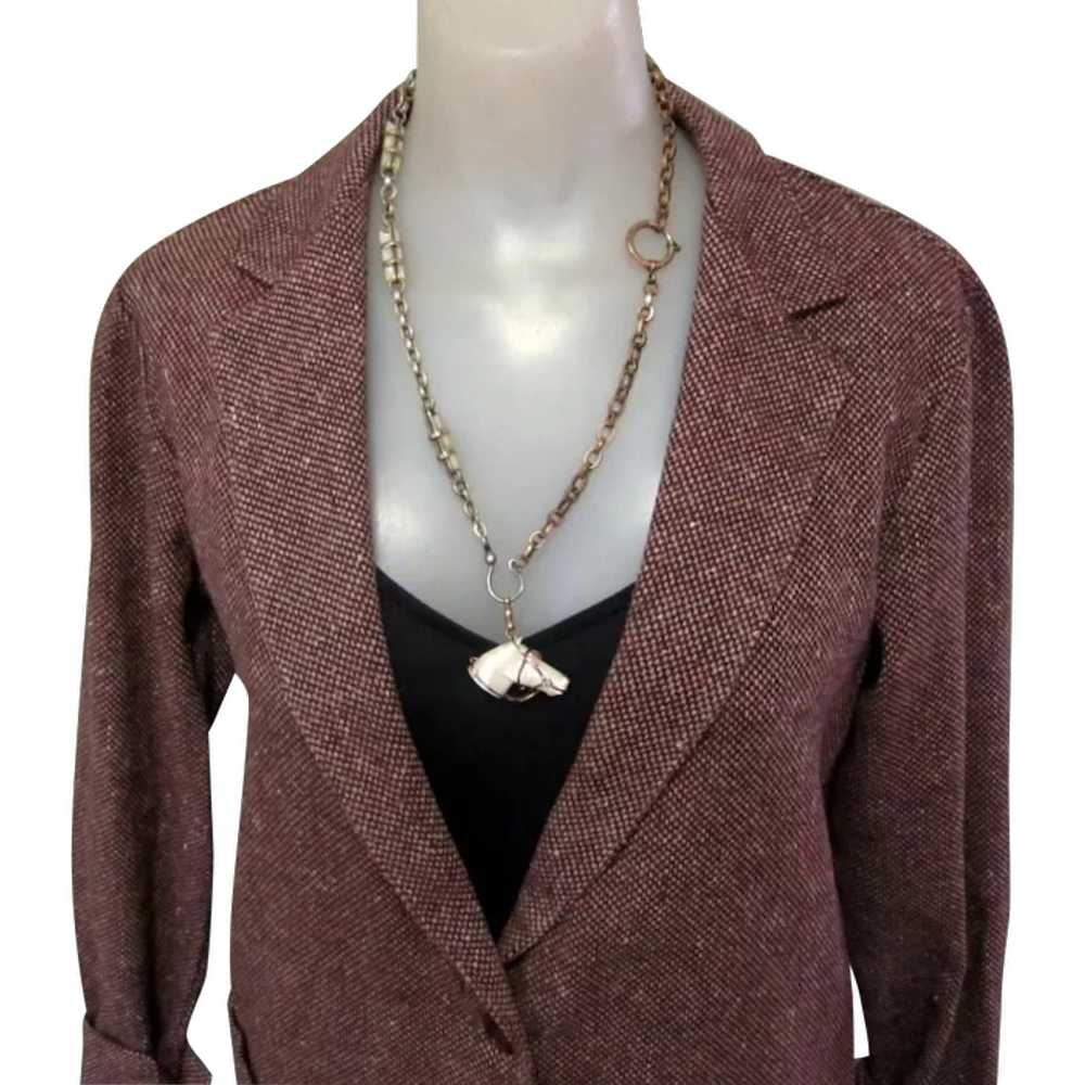 Vintage Wool Jacket, Tweed Classic, 80’s - image 2