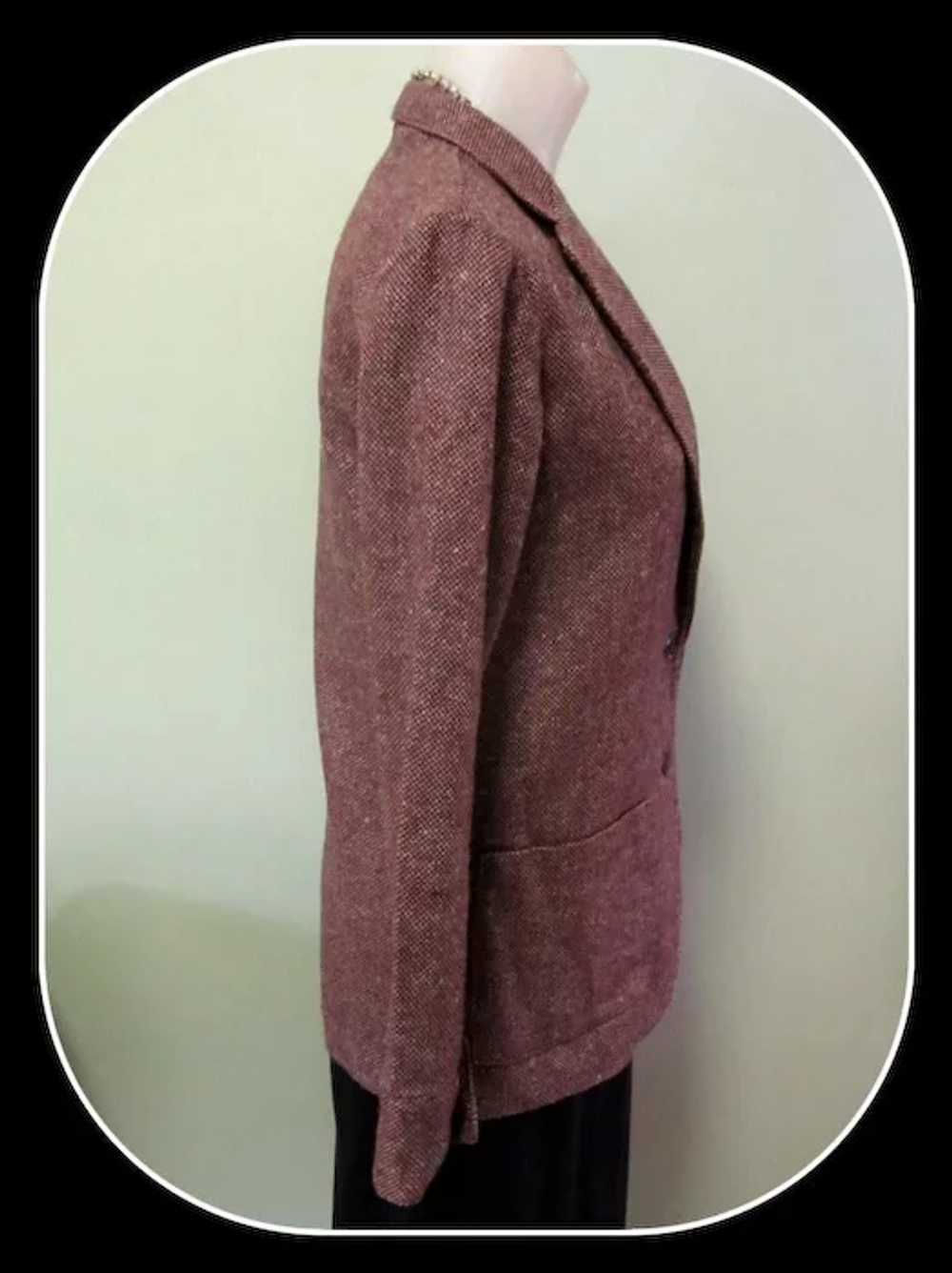 Vintage Wool Jacket, Tweed Classic, 80’s - image 4