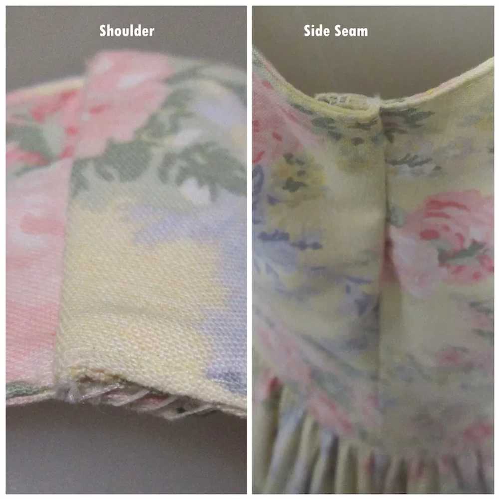 Vintage Laura Ashley Dress, Cotton Floral, Sleeve… - image 5