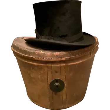 Antique French Bon Marche Parisian Hat Box w/ Top Hat – Crown & Sparrow