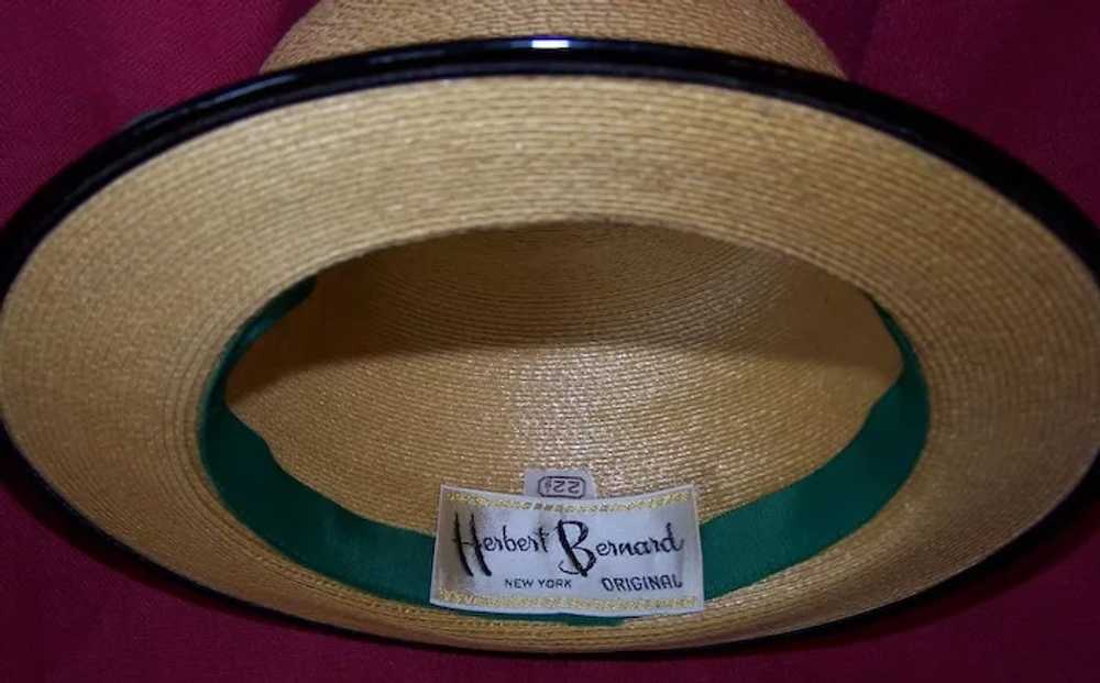 Vintage Herbert Bernard Panama Hat Fit For A Lady… - image 5