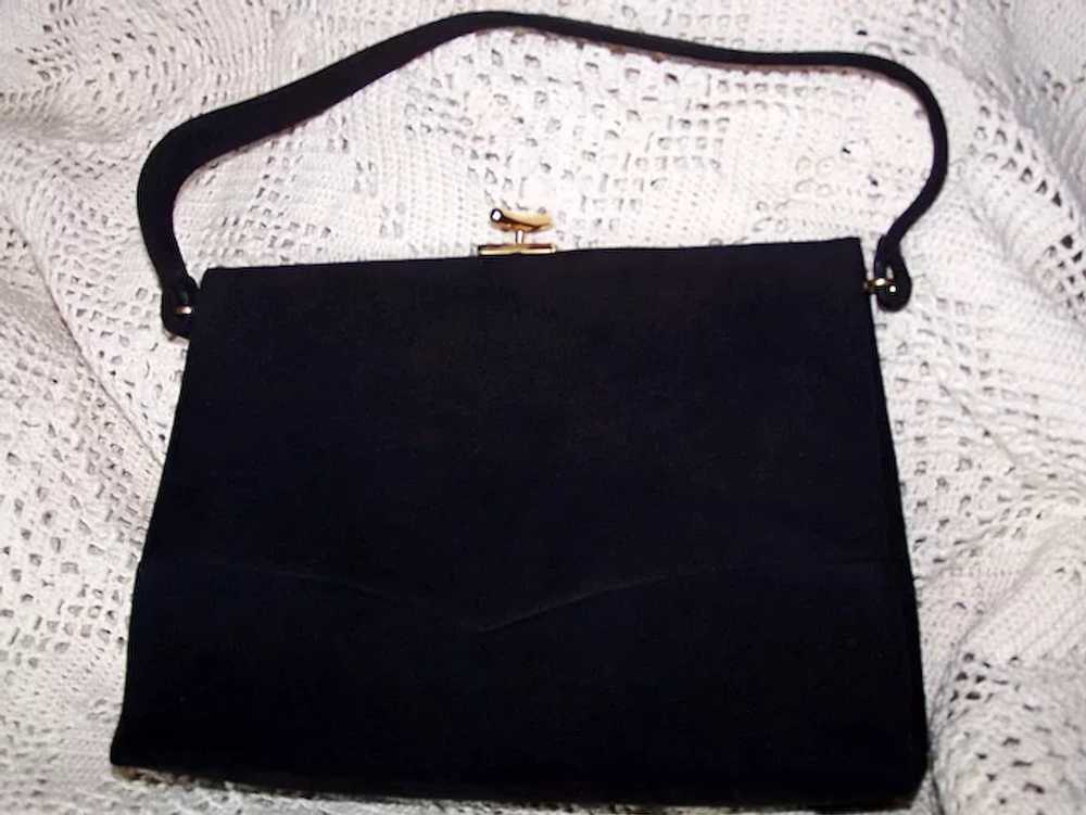 Vintage Pristine Koret Kelly Style Black Suede Pu… - image 1
