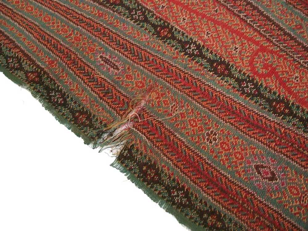 Antique Paisley Shawl - Fine Weave - 128.5" x 61"… - image 8