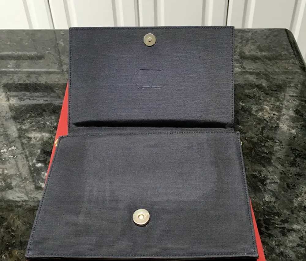 Vintage Valentino Silk Evening Purse with Gold Ch… - image 10
