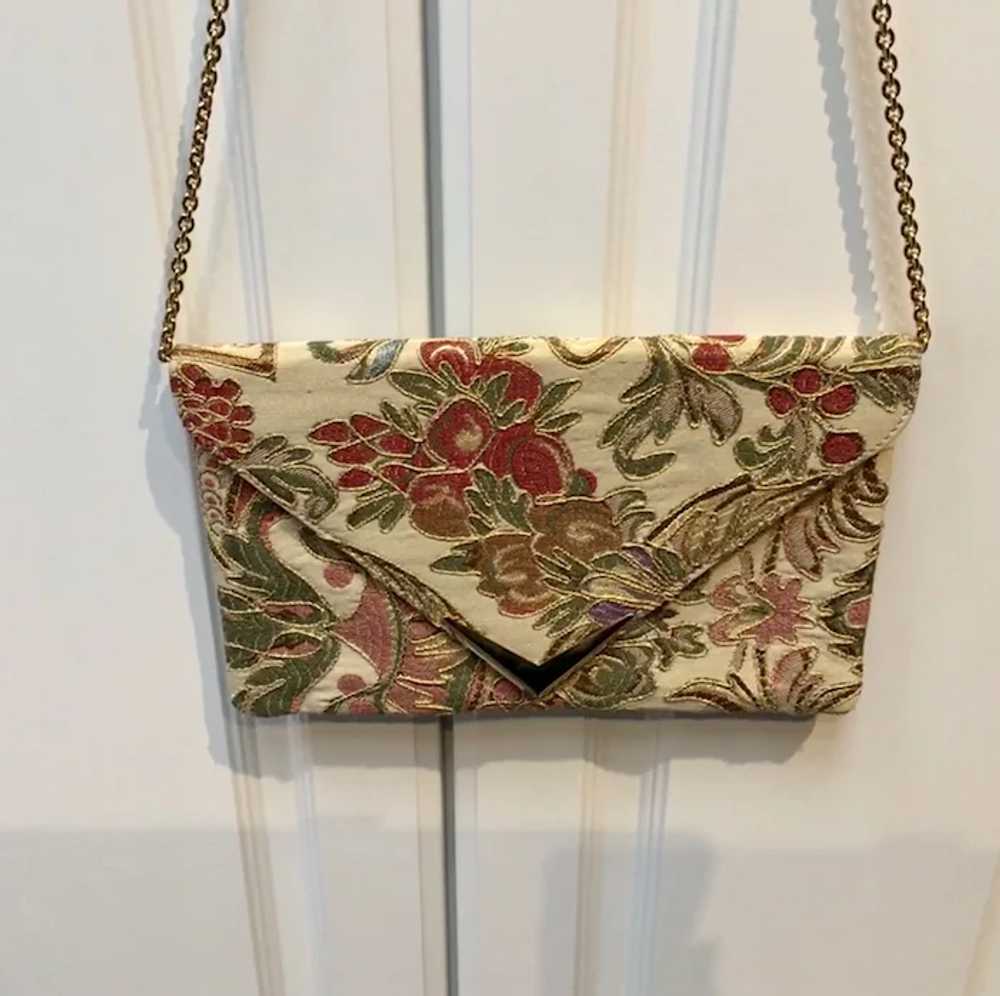 Vintage Rodo Embroidered Brocade Purse - image 10