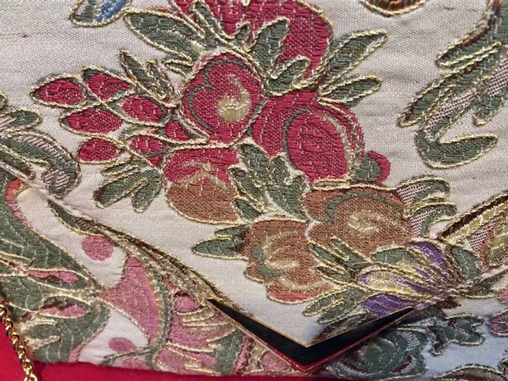 Vintage Rodo Embroidered Brocade Purse - image 4