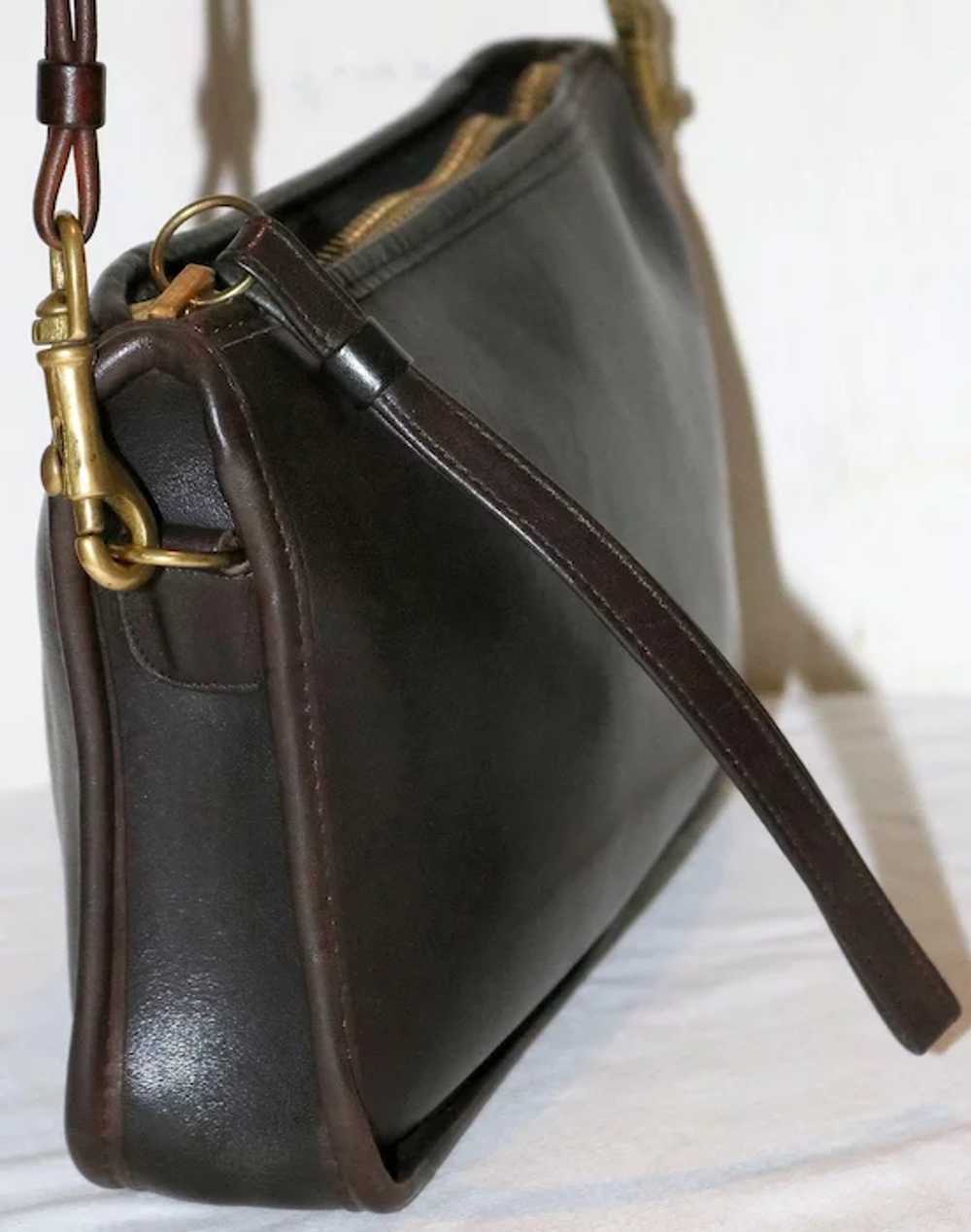 1970's Coach Convertible Clutch NYC Model in Brown - image 3