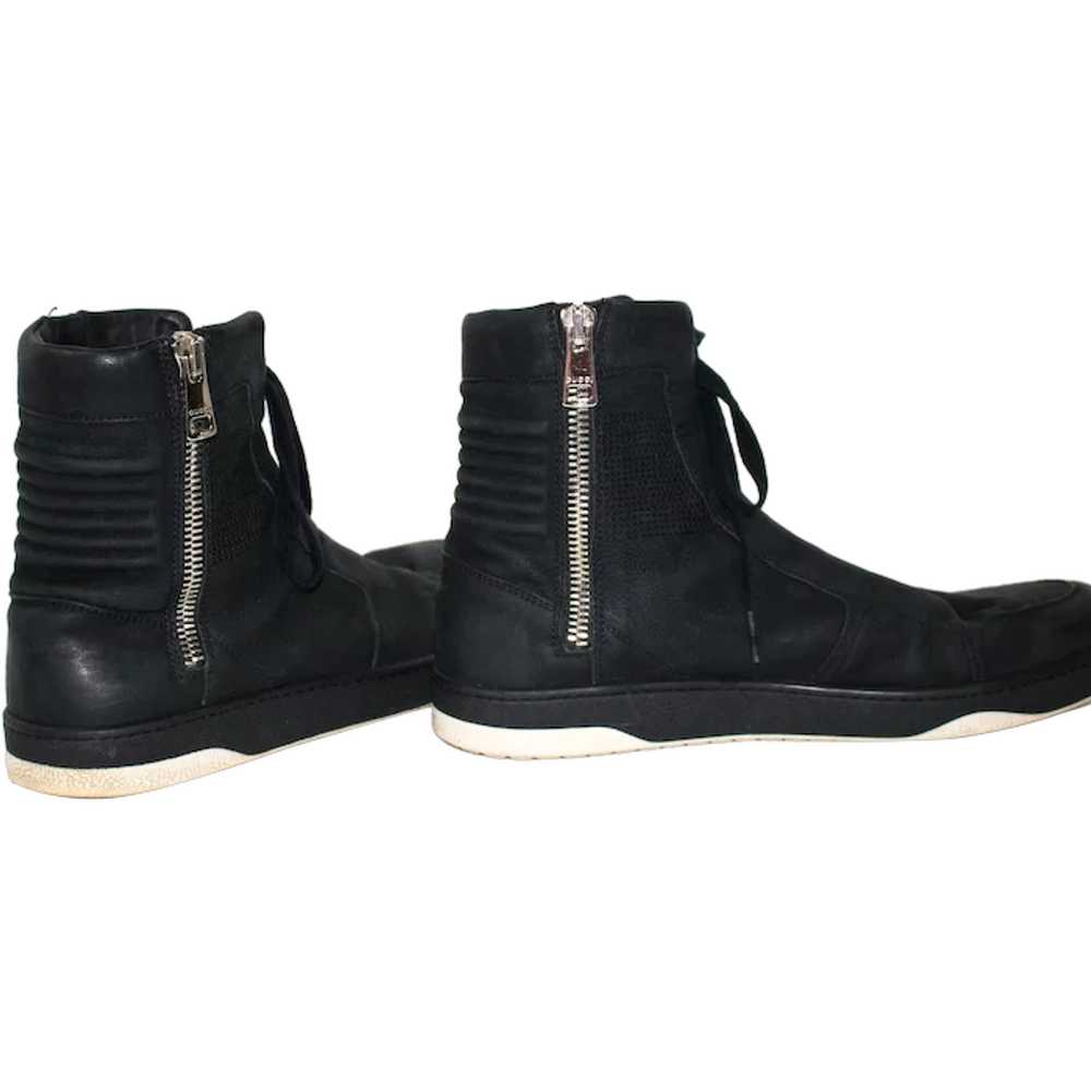 Gucci Leather Men's High-top Sneakers from Italy - image 1