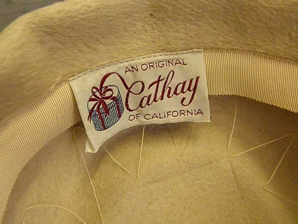 Classy 1940s Cathay of California Hat - image 9