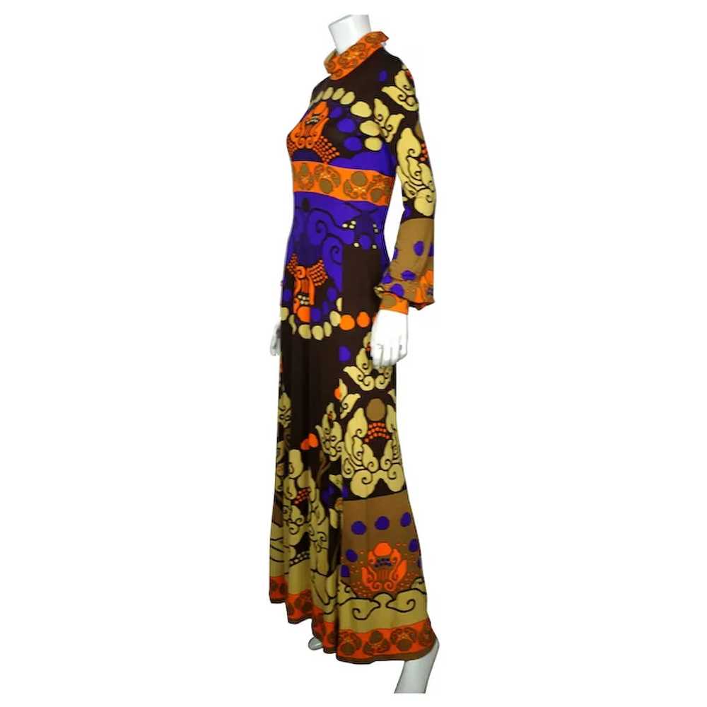 Vintage Leonard Fashion Paris 1970s Silk Jersey D… - image 3