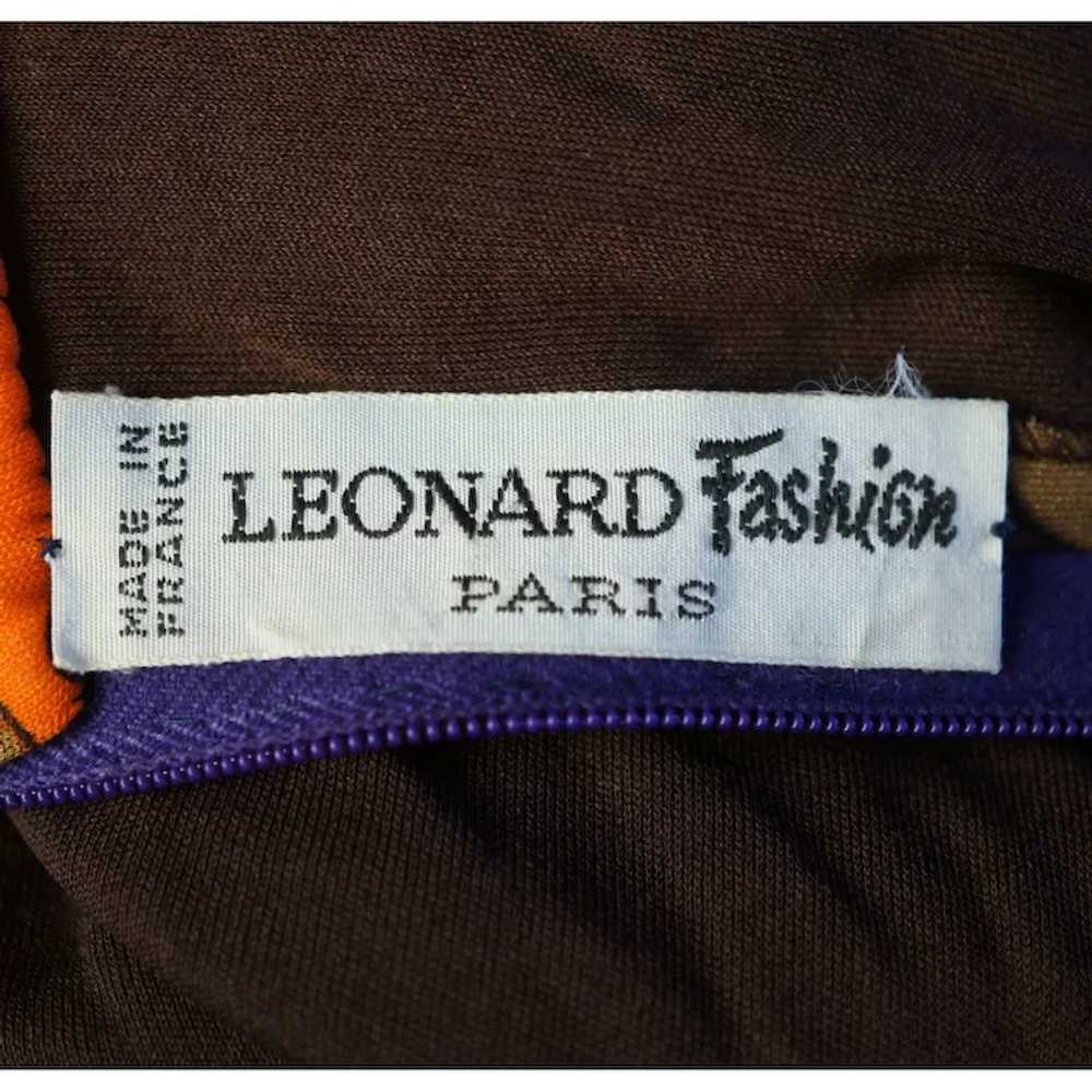 Vintage Leonard Fashion Paris 1970s Silk Jersey D… - image 5