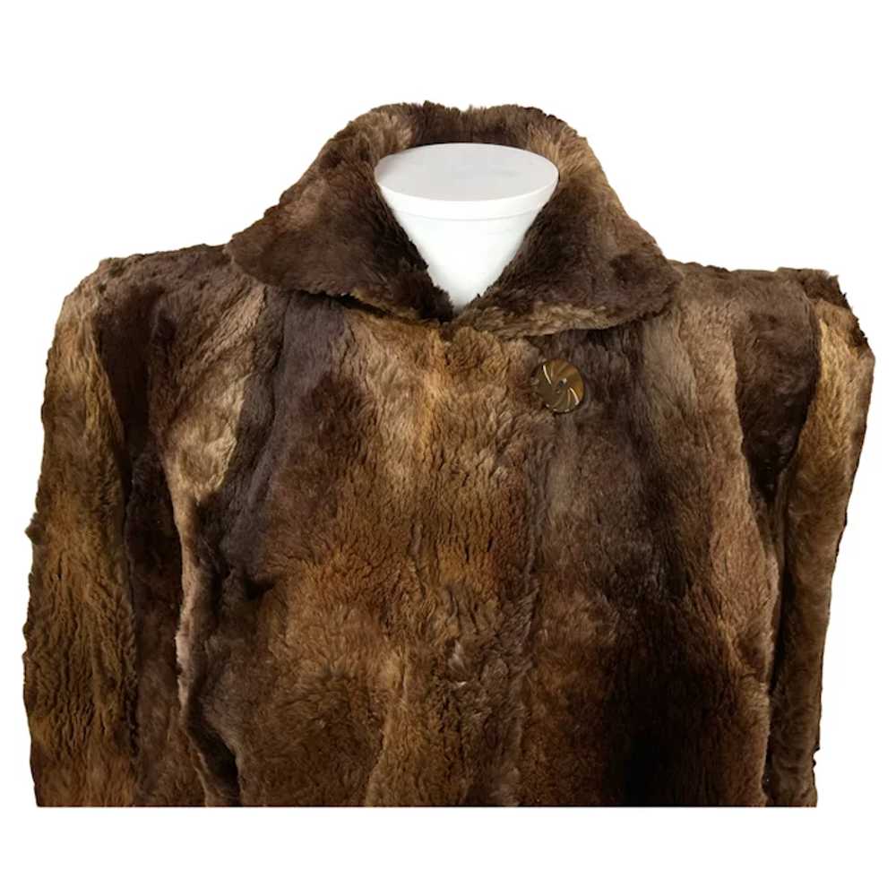 Vintage 1940s Fur Jacket Sheared Beaver Ladies Si… - image 4