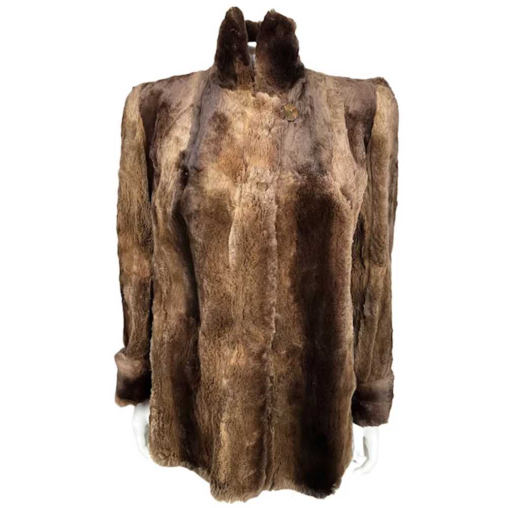Vintage 1940s Fur Jacket Sheared Beaver Ladies Si… - image 5