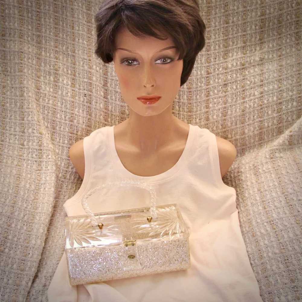 Vintage Patricia of Miami Confetti Lucite Purse - image 8