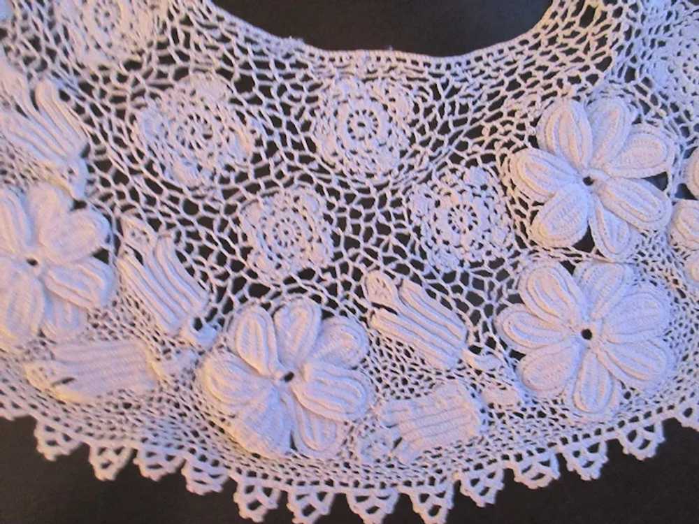 Antique Lace Hand Made Irish Crochet Floral Lace … - image 4