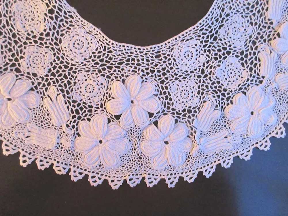 Antique Lace Hand Made Irish Crochet Floral Lace … - image 5