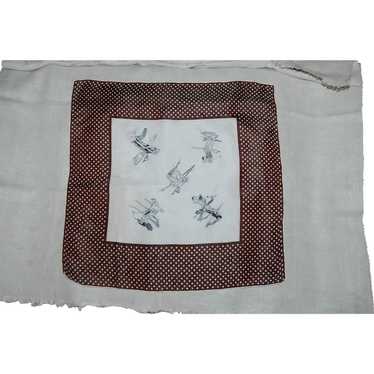 Men's Vintage Golf Themed Silk Blend Handkerchief… - image 1