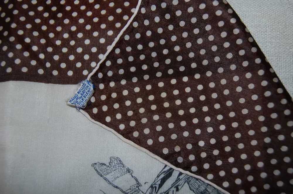 Men's Vintage Golf Themed Silk Blend Handkerchief… - image 6
