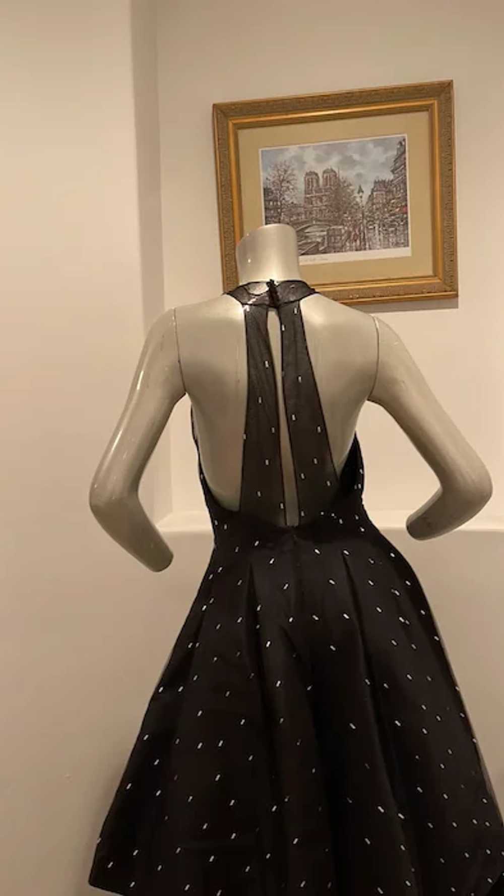 1980’s Jean Louis Scherrer Couture Black  Gown FR… - image 12