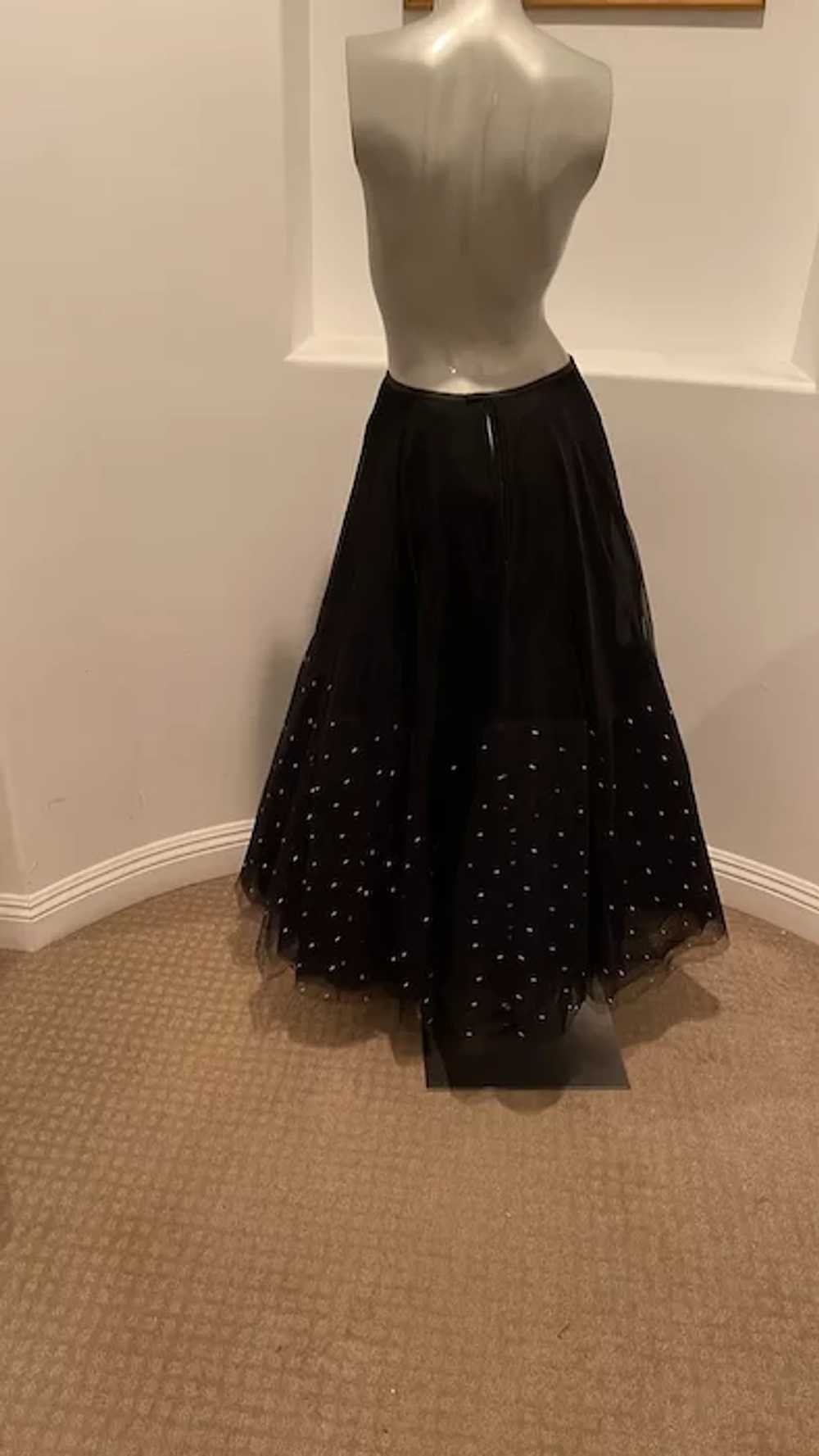 1980’s Jean Louis Scherrer Couture Black  Gown FR… - image 6