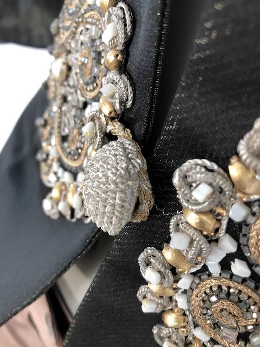 Chloe women Vintage Jacket Beads/Jewel Embellishe… - image 8