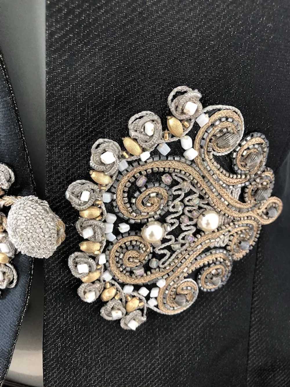 Chloe women Vintage Jacket Beads/Jewel Embellishe… - image 9