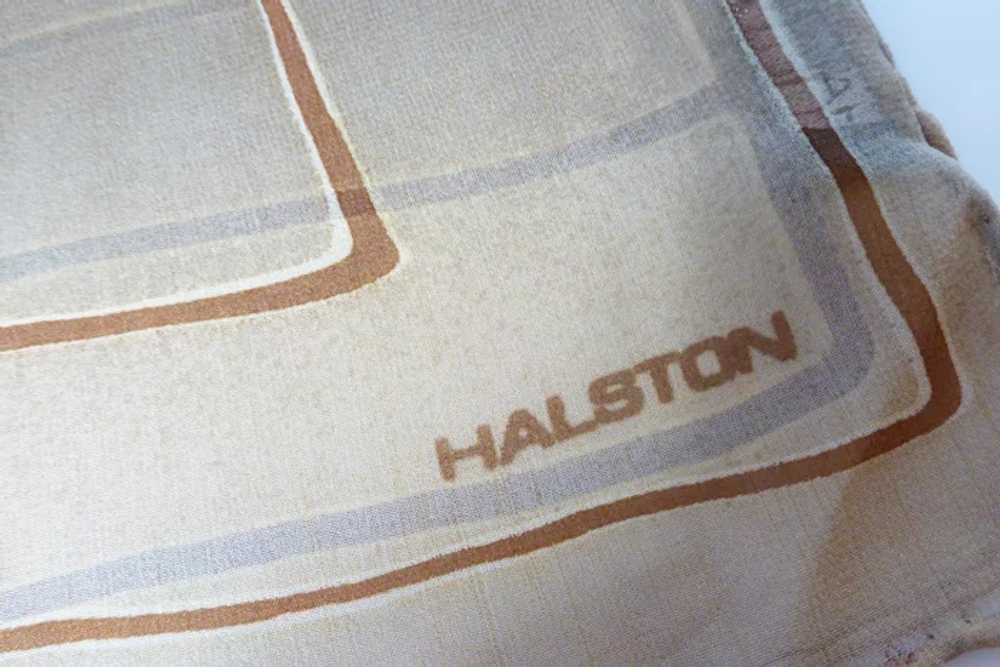 Vintage Halston Long Silk Chiffon Scarf - image 6