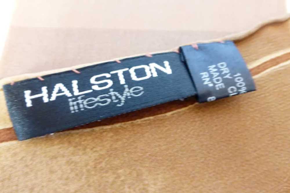 Vintage Halston Long Silk Chiffon Scarf - image 7