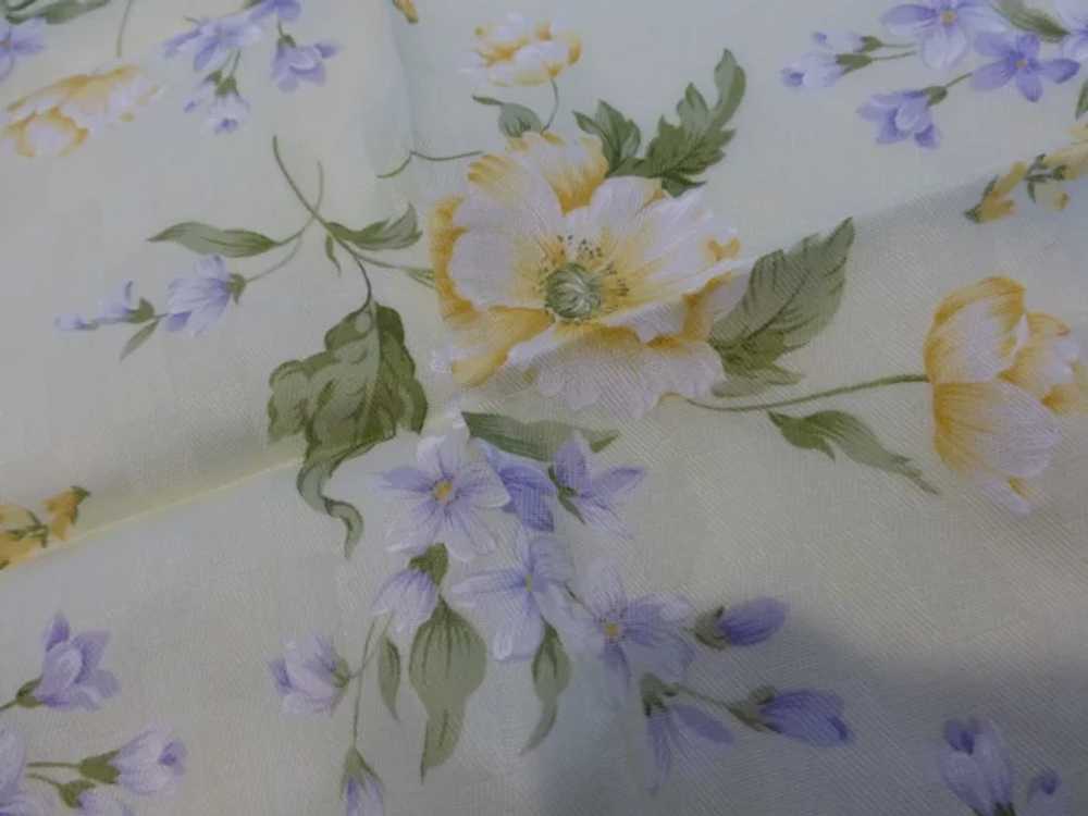 Hanae Mori Hand Painted Handkerchief Neckerchief - image 4