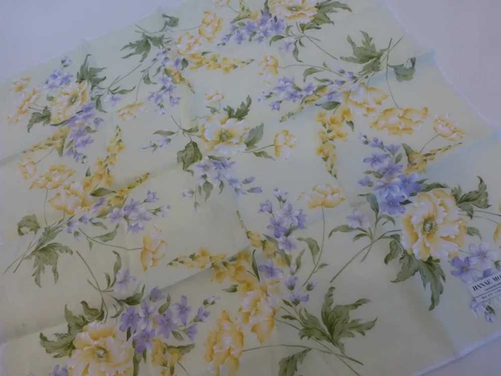 Hanae Mori Hand Painted Handkerchief Neckerchief - image 5