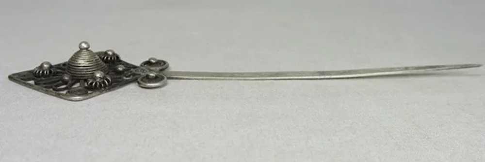 Chinese Vintage Silver Hatpin, Hairpin, Kanzashi … - image 6
