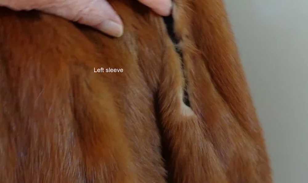 Muskrat Fur Jacket.  Bakelite Buttons.  For Craft… - image 5