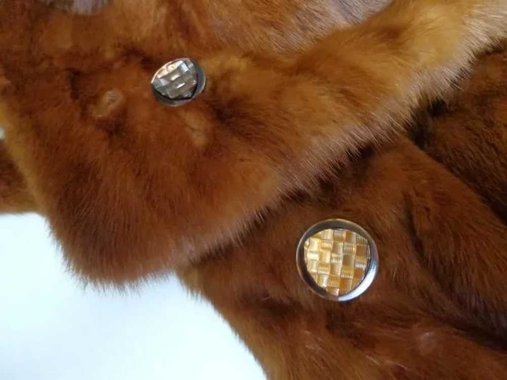Muskrat Fur Jacket.  Bakelite Buttons.  For Craft… - image 9