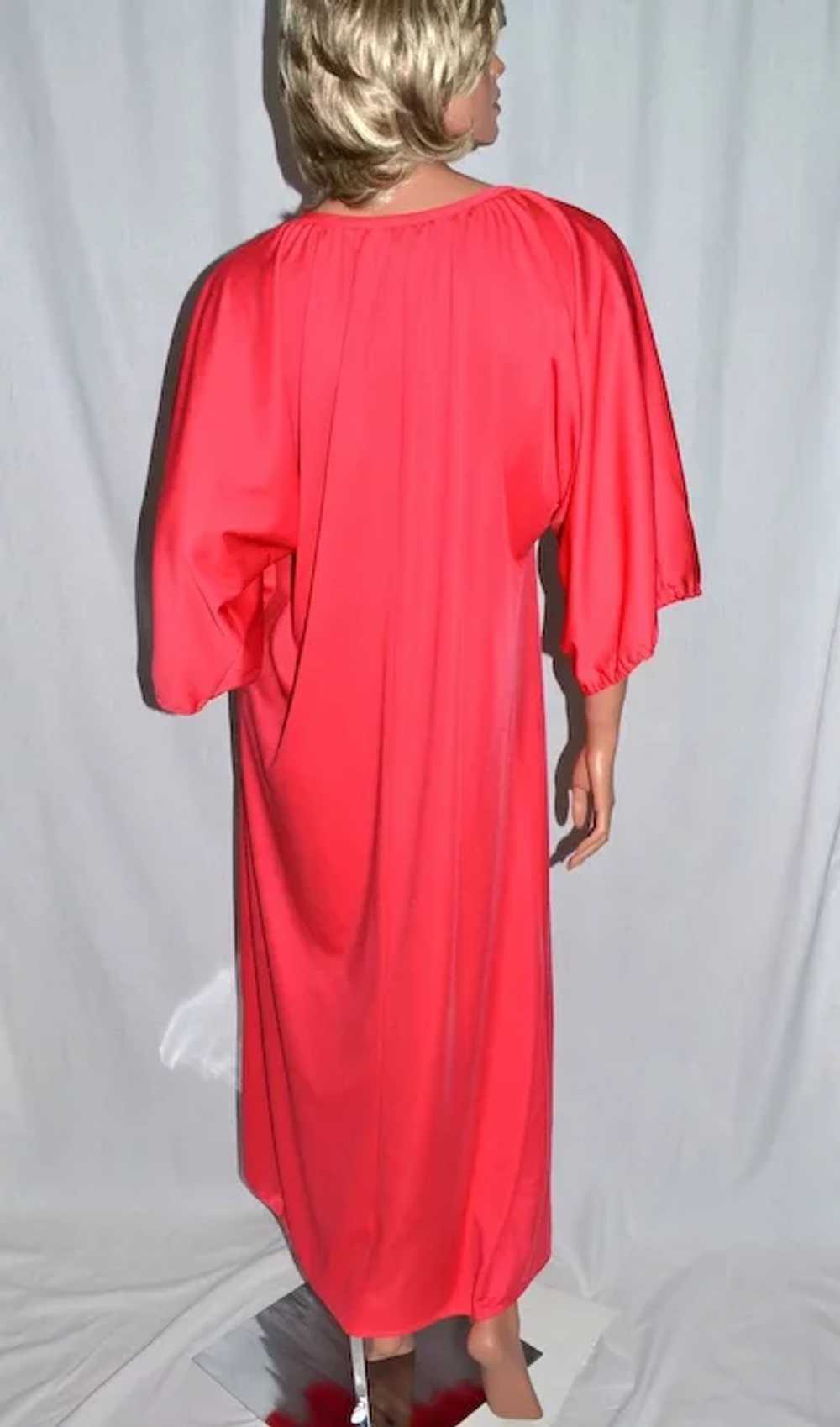 1970s Claire Haddad ~ Fuchsia Pink Nylon Maxi Hos… - image 6