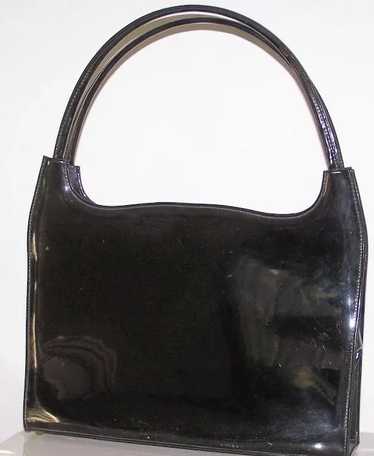 Vintage Lennox Black Patent Leather Handbag