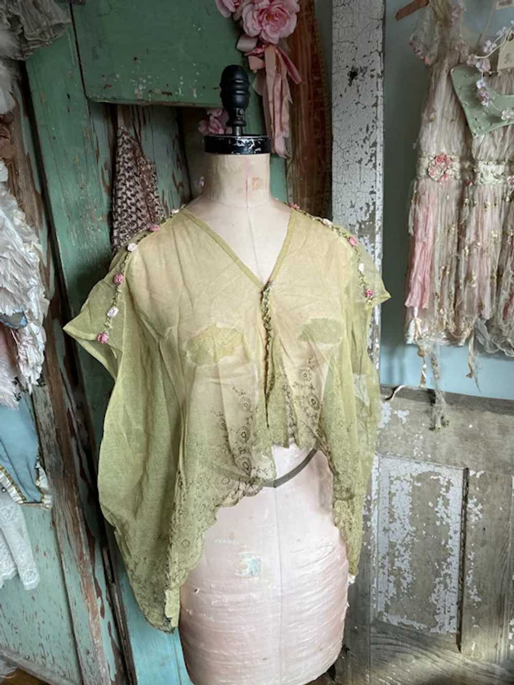 Bella Bordello Antique Vintage Boudoir Bed Jacket… - image 7