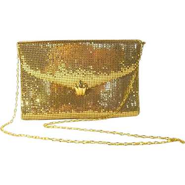 Vintage Whiting and Davis Gold-Tone Metallic Purse